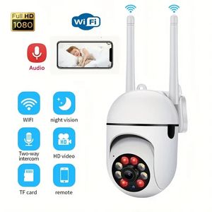 A7 Mini Camera - 1080P HD Night Vision Baby Monitor with Two-Way Audio, Remote WiFi, Intelligent Intercom, and No Need for TF Card