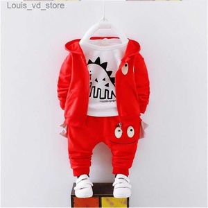 Clothing Sets Baby Autumn Clothes Newborn Spring Fashion Cotton Coats Tops Pants 3pcs Tracksuits For Bebe Boys Toddler Casual Sets T230804