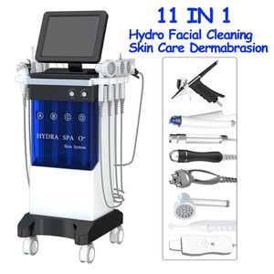 Macchina per microdermoabrasione ad alta frequenza Dispositivo per il viso Cura dei capelli per la pelle Tre poli RF Clear Outline Hydro Remove Grease Ultrasound Face Lift Machine