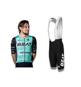 Jersey Cycling Sets Laser Cut Beat Cycling Club Drużyna koszulki z krótkim rękawem Summer Wear Ropa Ciclismobib Shorts 230803