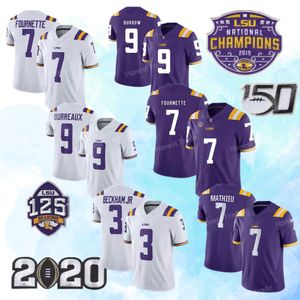 LSU BURREAUX 9 JOE BURROW JAMSEY JAMARR CHASE JOE BURROW ODELL BECKHAM JR. PETERSON FOURNETTE STITCHED TIGERS MENS COLLEC