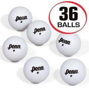 Tennisbollar 40mm 1star White Table Balls; Box of 36 Official Tournament Storlek 230803
