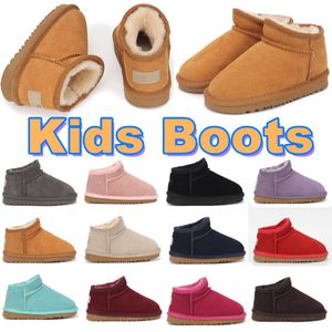 Детские ботинки детские дизайнерские обувь малыши для мальчиков девочки девочки снежные ботинки низкие детские зимние теплые пинетки молодежь австралийская обувь австралийская