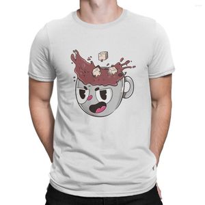 Men's T Shirts Cuphead Ms Chalice Game Man TShirt Splash Up Distinctive Shirt Original Streetwear Hipster