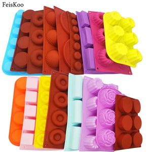 Baking Moulds Round Bakery Molds Silicone Pan For Pastry Cake Form Cupcake Muffin Mold Donuts Soap Mould Chocolate Tools 230803