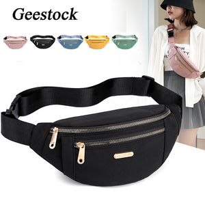 Bel Çantaları Geestock Kadınlar için Naylon Leisure Fanny Pack Ladies Omuz Crossbody Göğüs Allmatch Kemer Çantası Çanta 230804