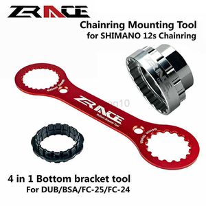 Narzędzia ZRACE 4 w 1 dolnym narzędzie do klucza do dolnego wspornika i narzędzie do montażu 12S dla dub Shimano BSA / FC-25 / FC-24 Narzędzia rowerowe HKD230804