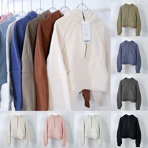 felpa con cappuccio da uomo Felpa con cappuccio da donna Felpe con cappuccio di lusso Felpa con cappuccio da yoga Felpa con cappuccio mezza zip Felpe con cappuccio Lu all'aperto Abbigliamento da palestra Donna Top Allenamento L2