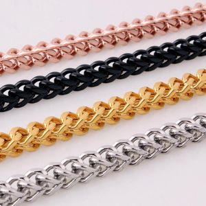 Ketten Hip Hop Stil 6mm breit Gold/Silber Farbe Männer Jungen 316L Edelstahl Figaro Kette Halskette Schmuck 24