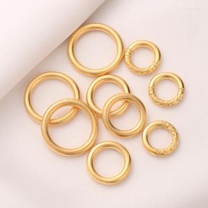 Bangle Strong Color Sargent Gold Smooth World Ring Corda rossa Accessori per gioielli fai da te fatti a mano Bracciale chiusura concentrica