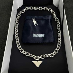 Pendant Necklaces designer New Trendy Inverted Triangle Sign Coarse Necklace for Men and Women's Fashion Personalized Design Sense Collar Chain MY1P