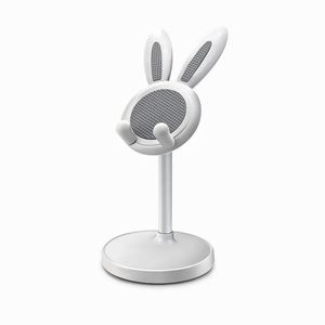 Cartoon-Handy-Desktop-Kaninchen-Halterung, verstellbarer tragbarer Handy-Halter für Laptop-Tablet-Telefon mit Einzelhandelsverpackung