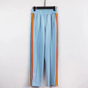 Palmę Rainbow Striped Spodnie proste nogi dresowe presie męskie misel swobodny luźne moda marka ins para spodni hurtowy projektant