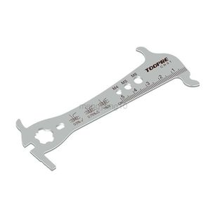 Verktyg 6 i 1 Mountain Bike Chain Measuring Linal 8/9/10/11/12 Speed ​​Bicycle Chain Autrasion Checker Chain Gauge Caliper Test Tool HKD230804