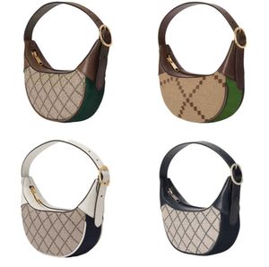 Fashion Underarm Bag Woman Shoulder Bags Handbag Crescent Small Totes Phone Wallet Lipstick Coin Storage Packets Interior Keychain The first layer of cowhide