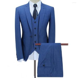 Herrenanzüge, hochwertige königsblaue Mantel-Hose-Designs, Hochzeit, Türkei, Italien, Herrenanzug für Büro