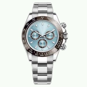 Moda Mens Watch, Ünlü Marka İzleme Mekanik İzleme 40mm Boş Zaman Spor Safir Cam Su Geçirmez Lens Tüm Paslanmaz Çelik Su Geçirmez Gençlik Arkadaşı İzle