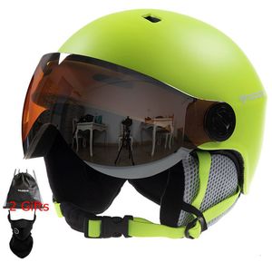 Protective Gear MOON Skiing Helmet Goggles IntegrallyMolded 5263cm Adults Kids Ski Outdoor Sports Skateboard Snowboard Helmets Mens 230803