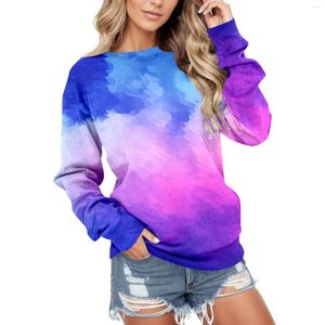 Women's Hoodies Ladies Sweatshirts Pullover Women Long Sleeve Round Neck Casual Loose Hooded Sweater Tops Tunic Sweatshirt