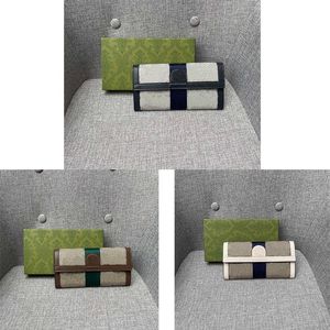 Bolsas de grife bolsa de mulher carteira de luxo carteiras de couro genuíno bolsa de embreagem feminina porta-cartões de marca longa marrom preto hasp carteiras com caixa verde