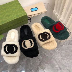 topkwaliteit Slide teddybeer sandalen Slippers fuzzy beroemde klassieke platte basis Schoen populaire sandaal house Slipper Man volledig schoen Luxurys Designer Women the North slides