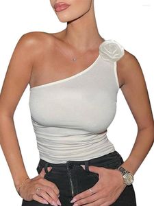 Women's T Shirts Lchiji Elegant Lace -Up Crop Top med öppen rygg och blommig broderdetalj - Perfekt för sommarfester klubba