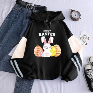 Men's Hoodies Cute Easter Manga Men Women Vintage Fleece Fashion Oversized Patchwork Clothes Casual Kangaroon Pocket Sweatshirt