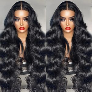 180 Density Transparent Body Wave Lace Front Wig 36 Polegada 4X4 Lace Closure Wigs for Women Loose Wavy 13x4/13x6 Lace Frontal Wig