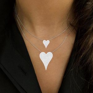 Pendanthalsband Missvikki Valentine's Day Gift Dainty Initial Chokers Halsband Hjärtat Stapble för kvinnor flickvän