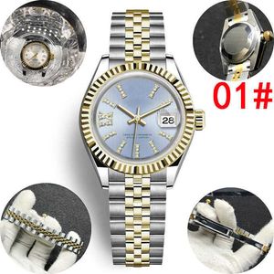 Luxury vertical bar small chain tooth edge 28mm 2813 gold automatic steel swim waterproof watch