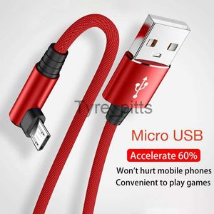 Chargers/Cables 3M Micro USB Cable 3A Nylon Braided Elbow Fast Charging Cable for Huawei Xiaomi OPPO Vivo Android Phone Charger Usb Cable x0804