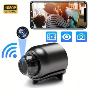 Minicâmera sem fio 1080P com visão noturna e detecção de movimento - ideal para segurança e vigilância doméstica