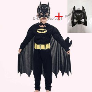 Theme Costume Children's Halloween Cute Pumpkin Baby Costume Role Play Black Batman Comes Huge Halloween Comes Giant Makeup Cloth Z230804