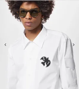 Camisa social masculina slim fit gola flexível com elástico pint roupas de marca masculina manga longa camisas sociais estilo hip hop tops de algodão de qualidade 12403