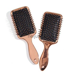 Pęknięcia do włosów Rose Gold Air Common Com czeka galwaniczna poduszka powietrzna grzebień plastikowy kwadratowy szlachetny temperament Hair Hair Tools