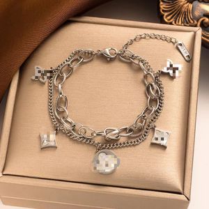 Designer for Women Gold Bracelet Charm Bracelets Fashion Style Woman Bangle Wristband Cuff Chain Jewelry Plated Stainless Steel Wedding Lovers Gift