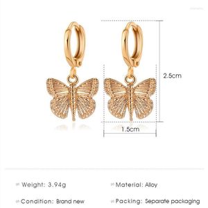 Stud Earrings Creative Fashion Animal Insect Earring Retro Butterfly And Bee Pendant Charm Trendy Jewelry Wholesale