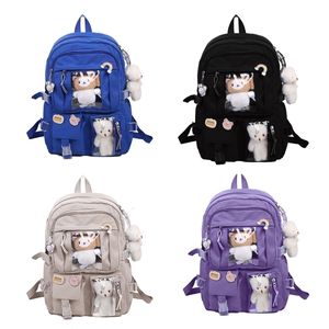 Backpacks School Backpack Cute Laptop Student Bookbag Nylon Casual Travel Bags for Teen Girls Women Ladies 230803