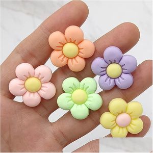 Other Wholesale 30 50 100Pcs Colorf Flowers Pvc Shoe Charm Accessories Diy Buckle Decor Fit Pins Clog Charms Jibz Kid Party Gift Dro Dhlwq