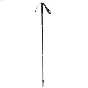 Bastoncini da trekking 120g Unltralight Fibra di carbonio Titanio Bastoncino da trekking Pull String Corda di bloccaggio Pole Walking Hiking Stick Trail Running Pole HKD230804