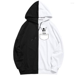 Erkek Hoodies Haikyuu Kuroo Cep Erkekler Kadın Karikatür Sweatshirtler Tarafsız Çok Molor 2023 Erkekler Günlük Moda Giyim Külotu