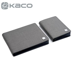 Pencil Cases KACO ALIO Pen Storage Bag Portable Zipper Case Waterproof Canvas Black Grey for 10 20 Pens 230804