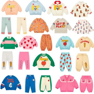 Kleidung Sets Koreanische Baby Sweatshirt Bebe Marke Cartoon Gedruckt Nettes Kind Mädchen Jungen Pullover Langarm T-shirt Kinder Leggings Kleidung 230803