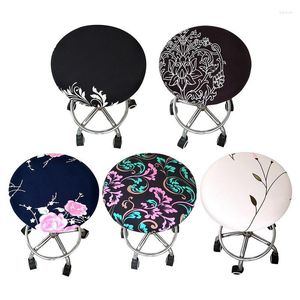 Chair Covers Round Cover Bar Barbershop Stool Elastic Seat Home Cushions Sleeve Slipcover
