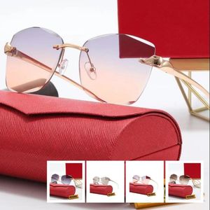 Luxury Eyewear Designer Sunglasses Mens Glasses Rimless Eyeglass For Woman Shades Polarize Eye Protection Outdoor vacation Sun Glasses G-5