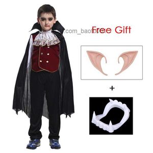 Temadräkt Umorden barn barn vampyr greve Dracula rollspelande pojke vampyr tjej purim halloween fest fantasy kostym z230804