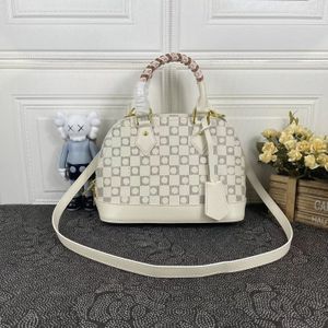Alma Tote Miroir Fashion Women Shoulder Bags Retro luxurys designers Genuine Leather Handbags Shell Wallet Purse Ladies Cosmetic Crossbody Bags Totes #452