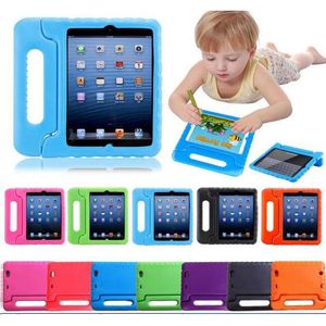 Kinder Kinder Griff Ständer EVA-Schaum Weiche stoßfeste Tablet-PC-Hüllen Silikonhülle für Apple iPad Mini 2 3 4 Ipad Air Pro 12.9 Pro 11 HD8 Samsung Kindfire Rückseitige Abdeckung DHL