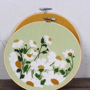 Prodotti in stile cinese Fiori fai-da-te Piante Modello Ricamo Fiore e materiale Confezione Principiante Ricamo Pratica Fiore R230804