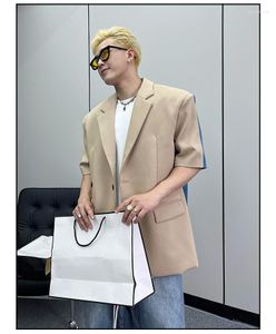 Men's Jackets E04399 Fashion Coats & 2023 Runway Luxury European Design Party Style Clothing